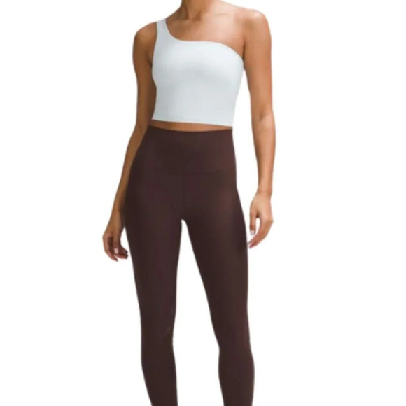 lululemon athletica Other - Lululemon Womens 8 Ribbed Nulu Asymmetrical Yoga Tank Top Sheer Blue